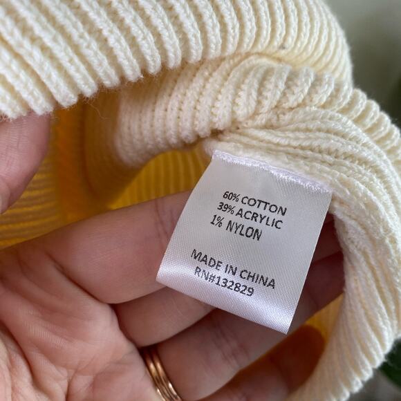 Tularosa Mia Blouson Surplice V-Neck‎ Mini Knit Sweater Dress Ivory Small New - Picture 5 of 6